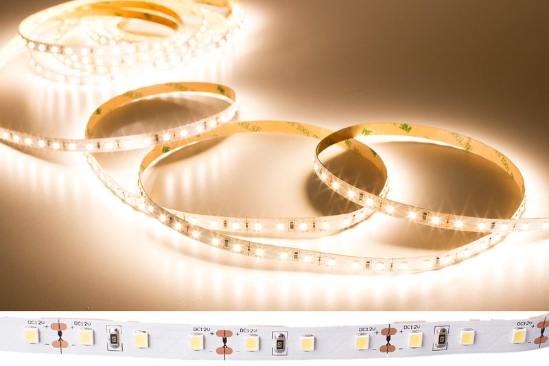 LEDUPDATES 12v High CRI 95 LED Strip Tape Light 3000K Warm White 450 LED Per Roll Flexible Ribbon for Under Cabinet, Kitchen, DIY Lighting Project Power Supply Not Included (3000K Warm White) - Image 1